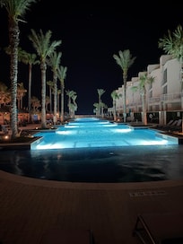 Pool at night