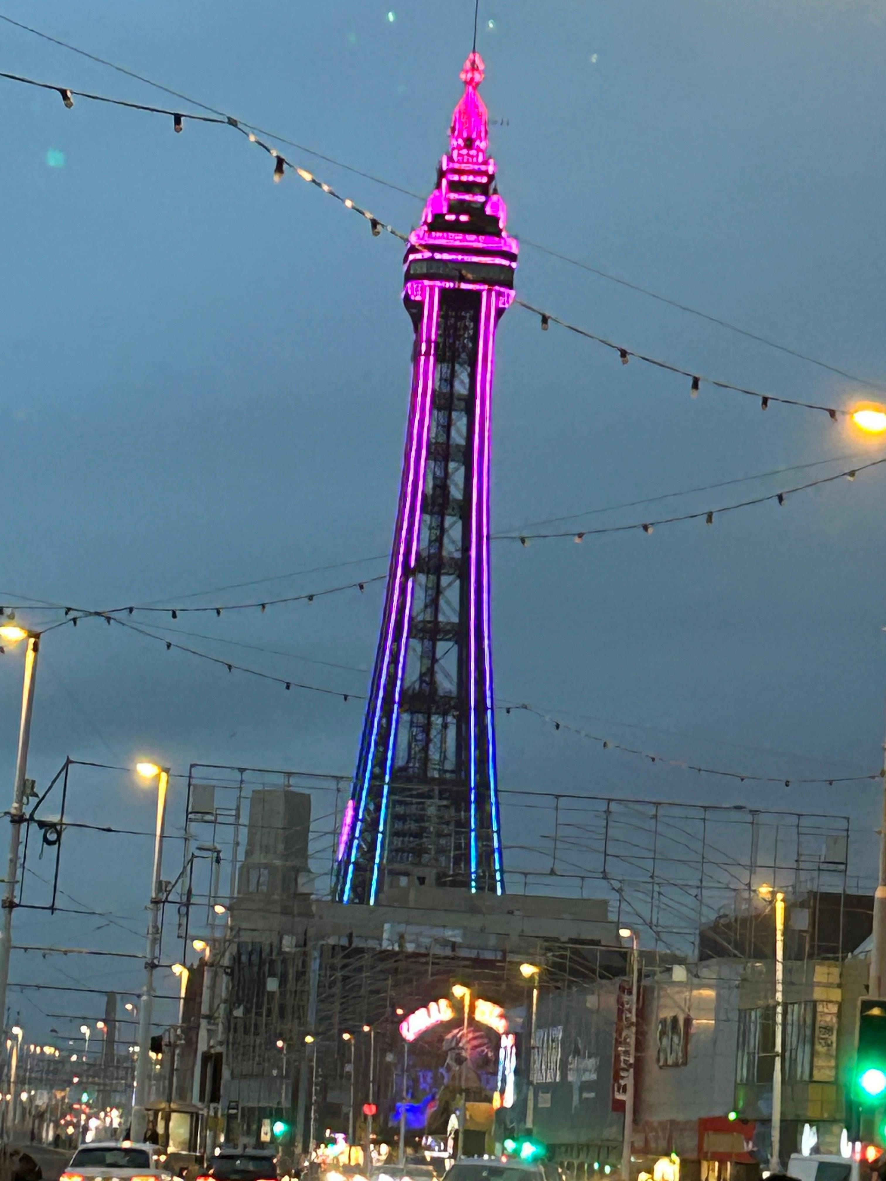 Tower at night 