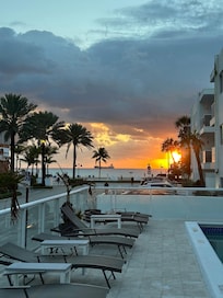 Sunrise from the breakfast table.