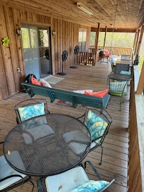 Beautiful, cozy wraparound porch