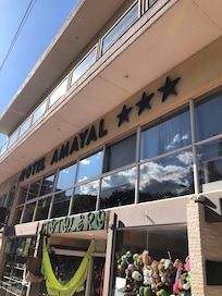 Outside Hotel Entrance