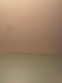 Kitchen ceiling above sink