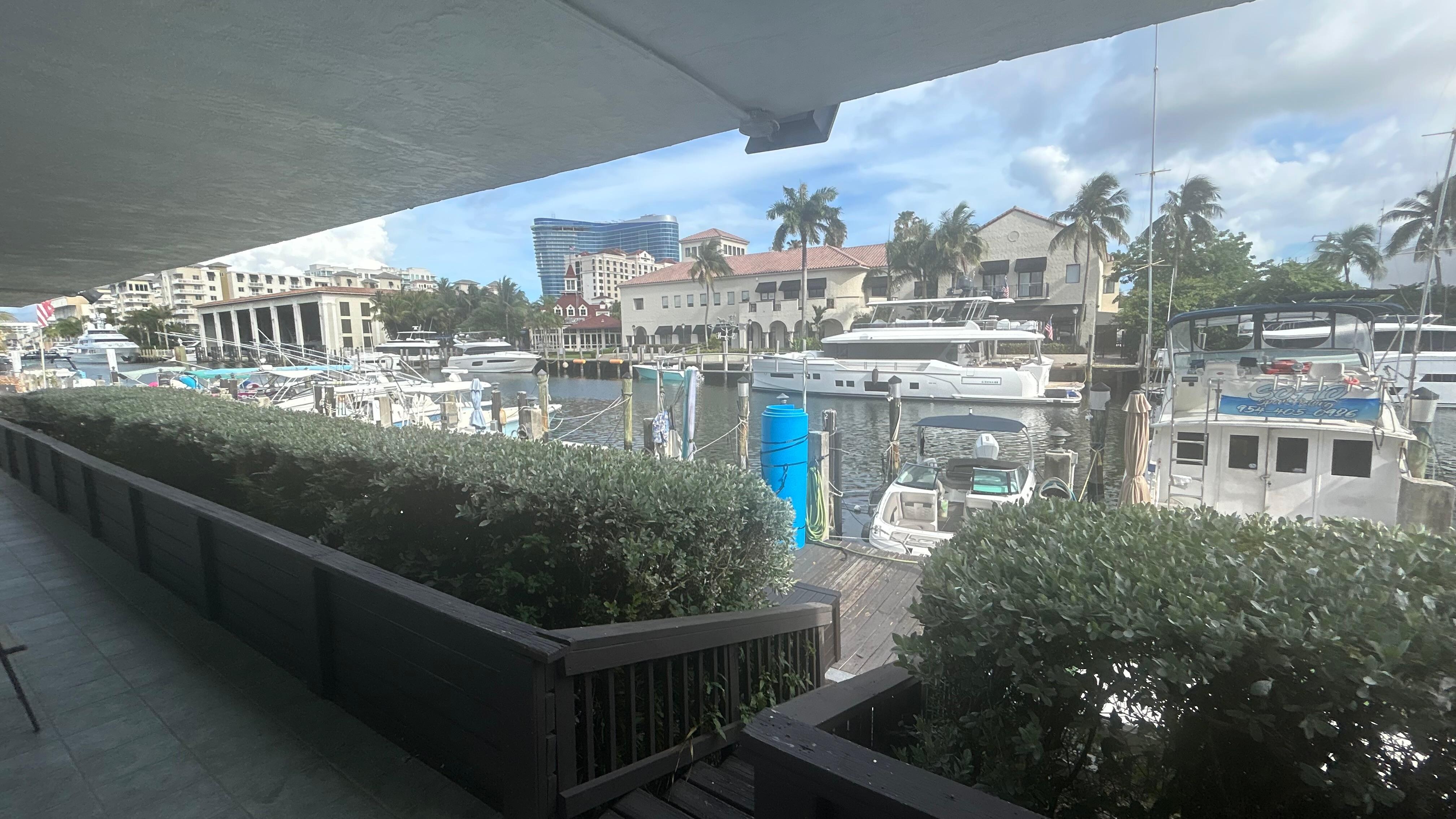 View outside door
