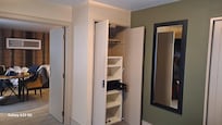 Alpine suite bedroom with safe