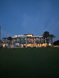 Early morning view, before sunrise, beach side.
