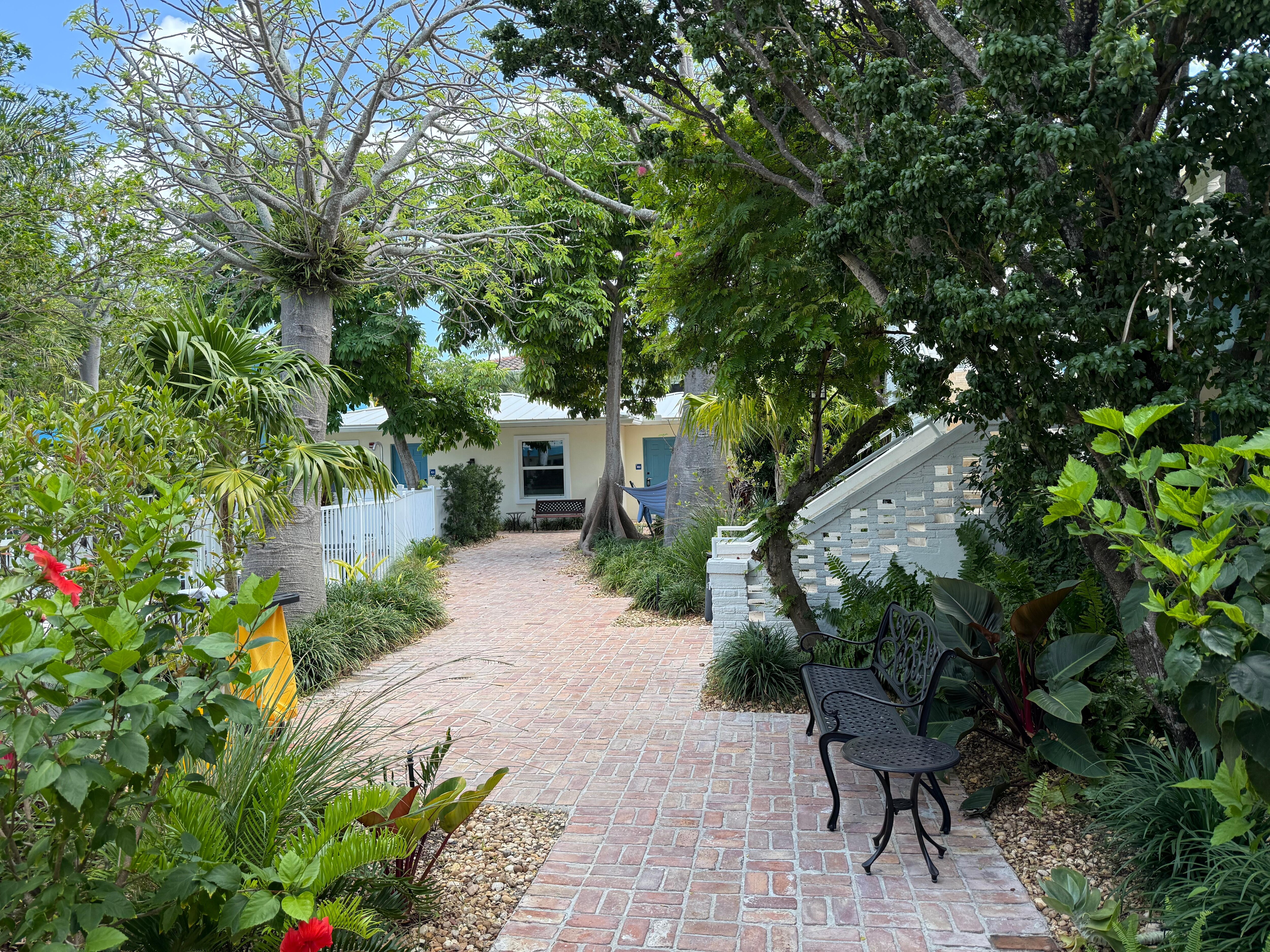 The lovely courtyard.