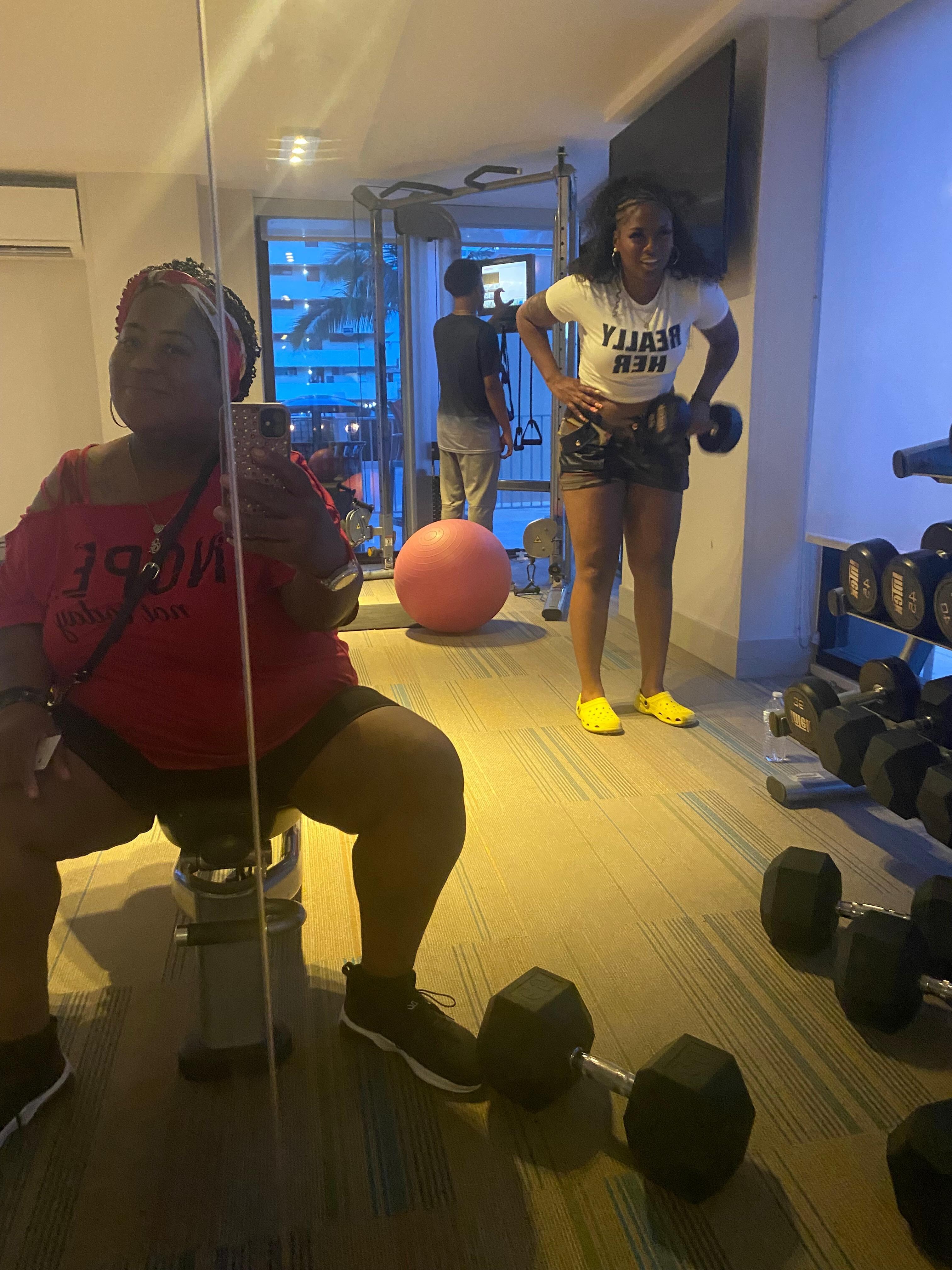 The fitness room is the phenomenal 