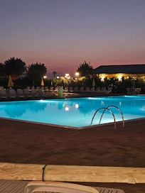 Pool at night