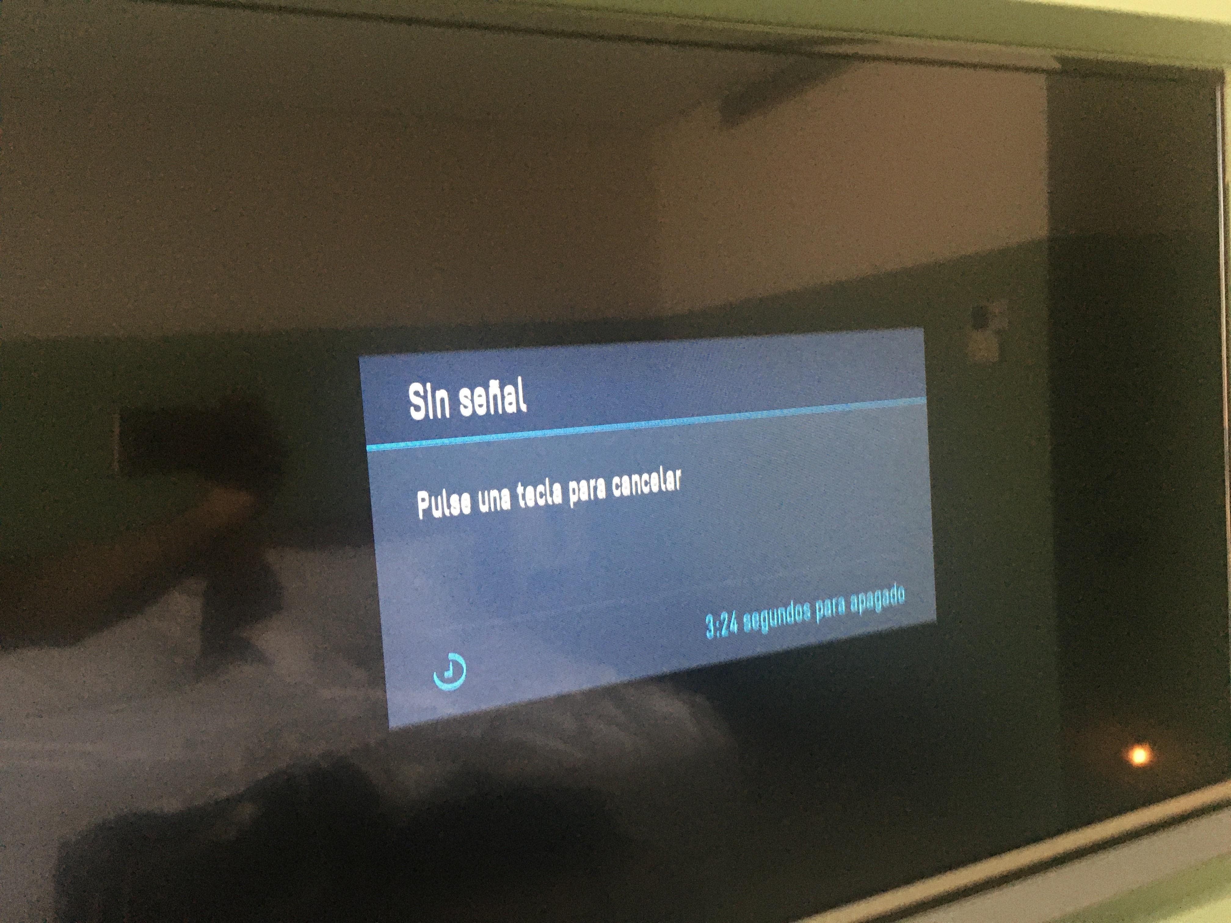 Televisión sin señal.