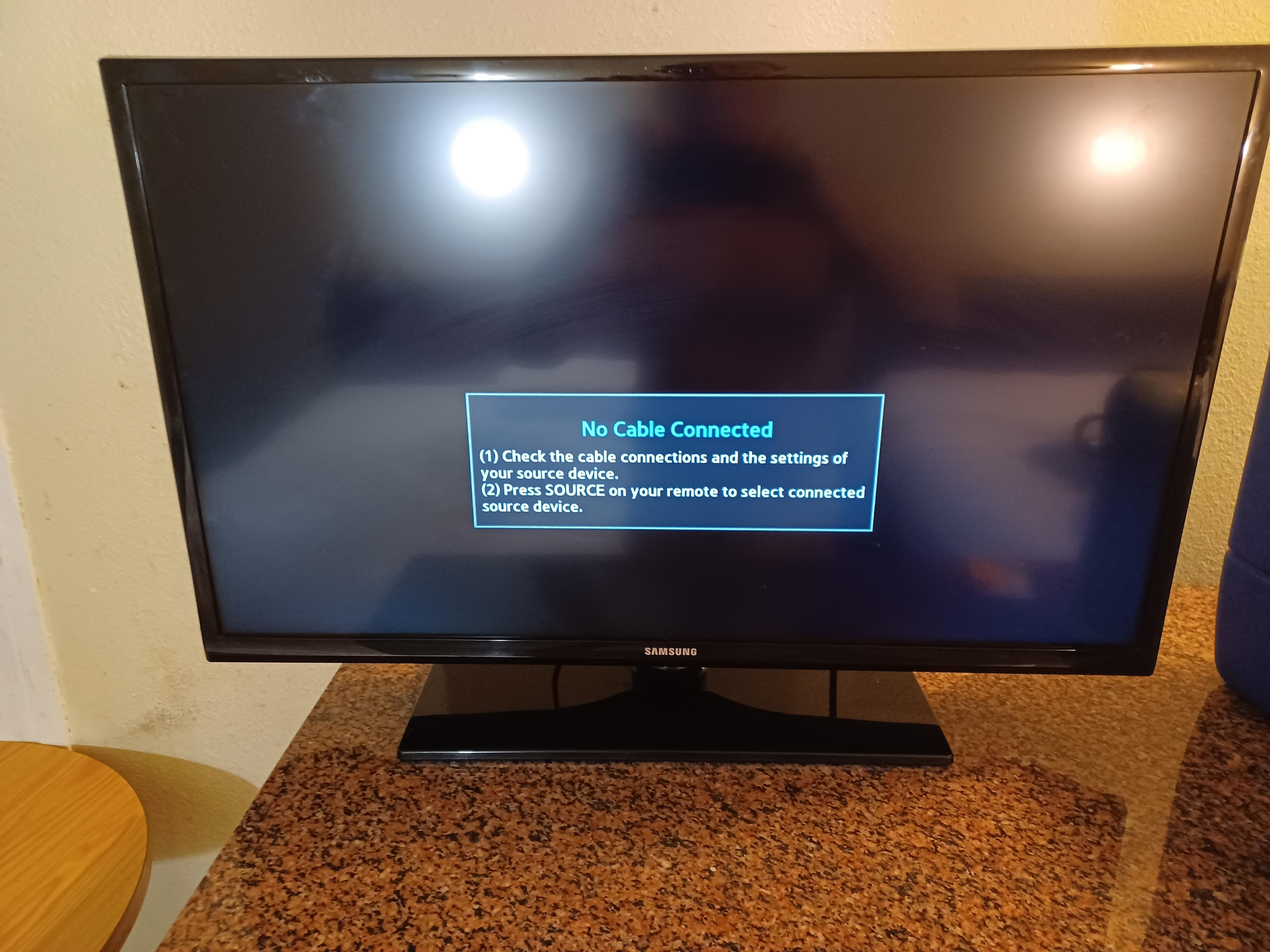 Tv was not connected