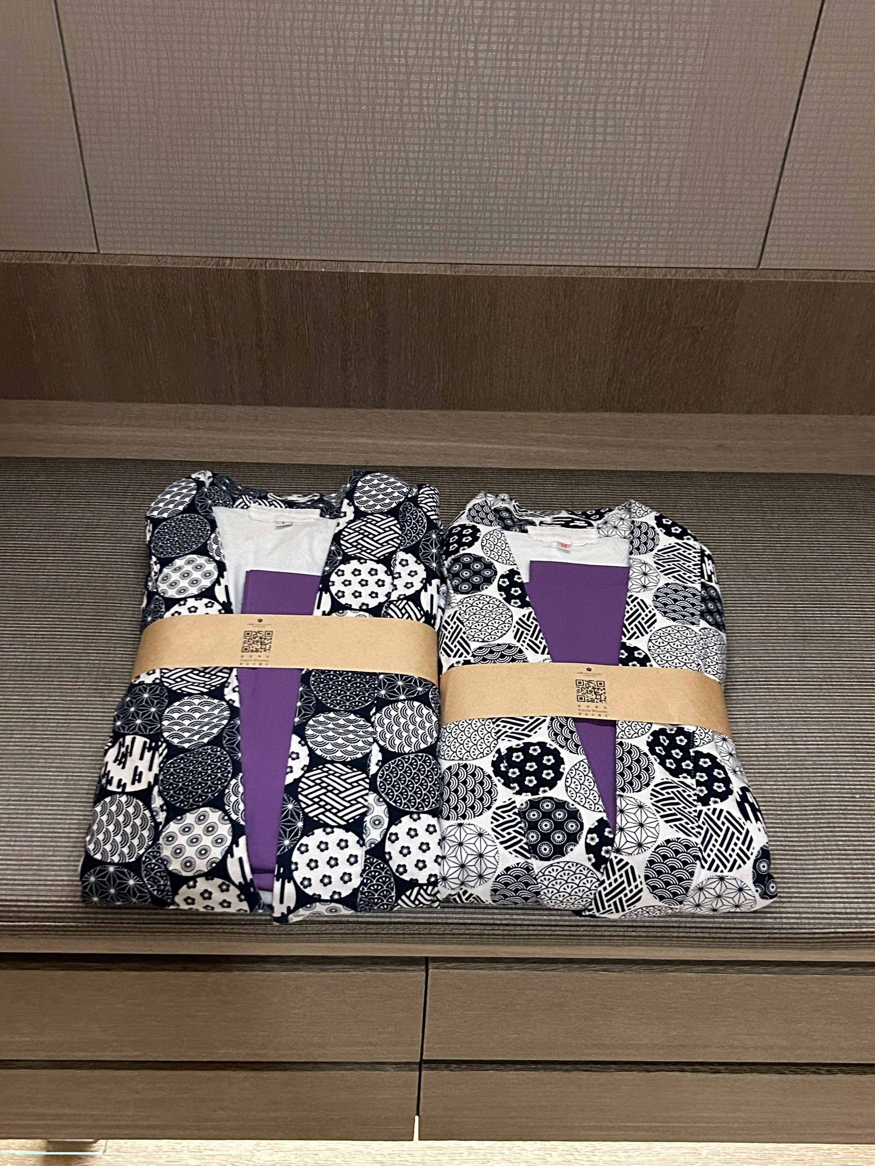 浴衣は厚手で少し重たい