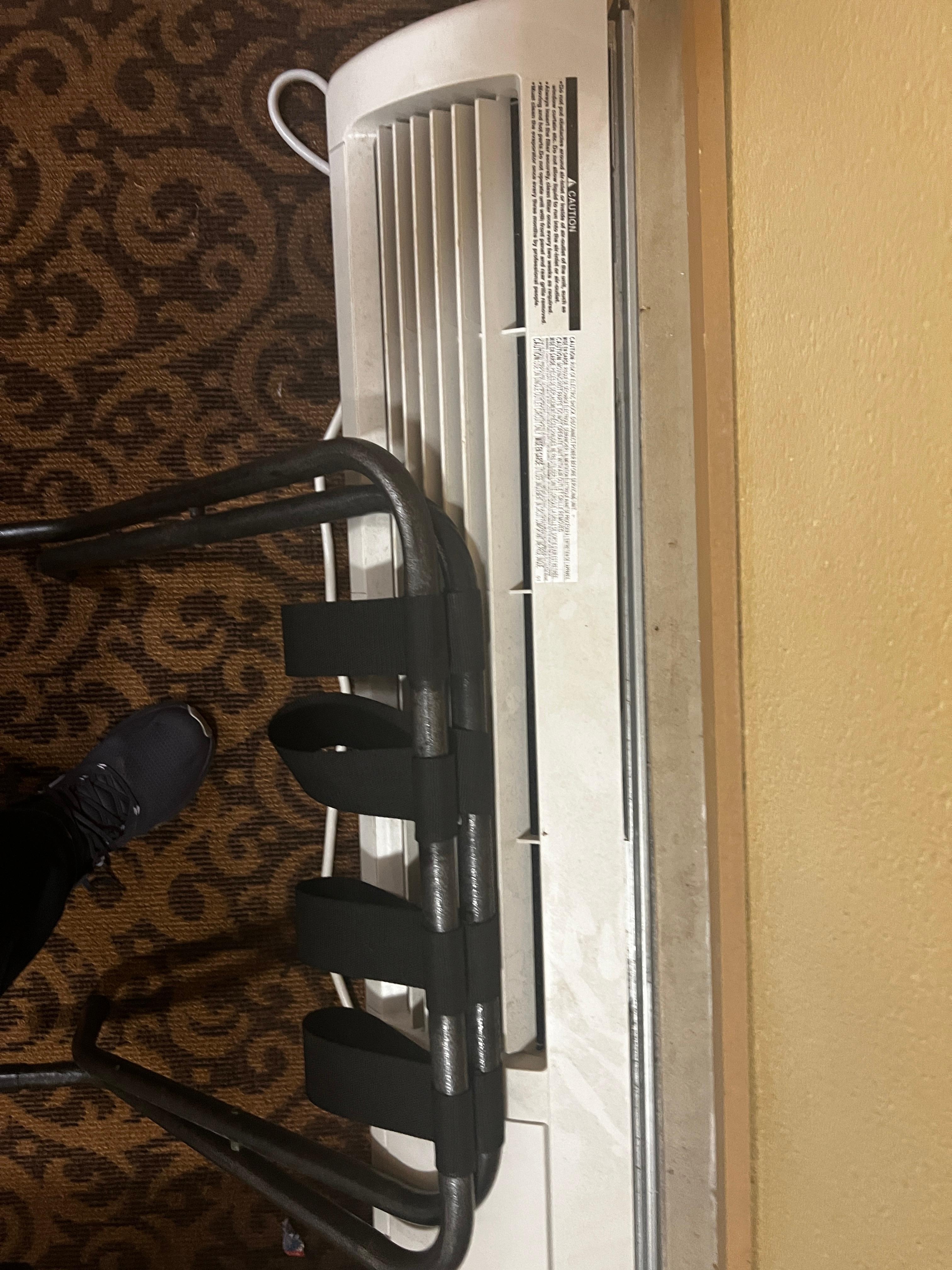 Dust over the A/C unit