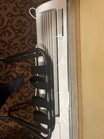 Dust over the A/C unit