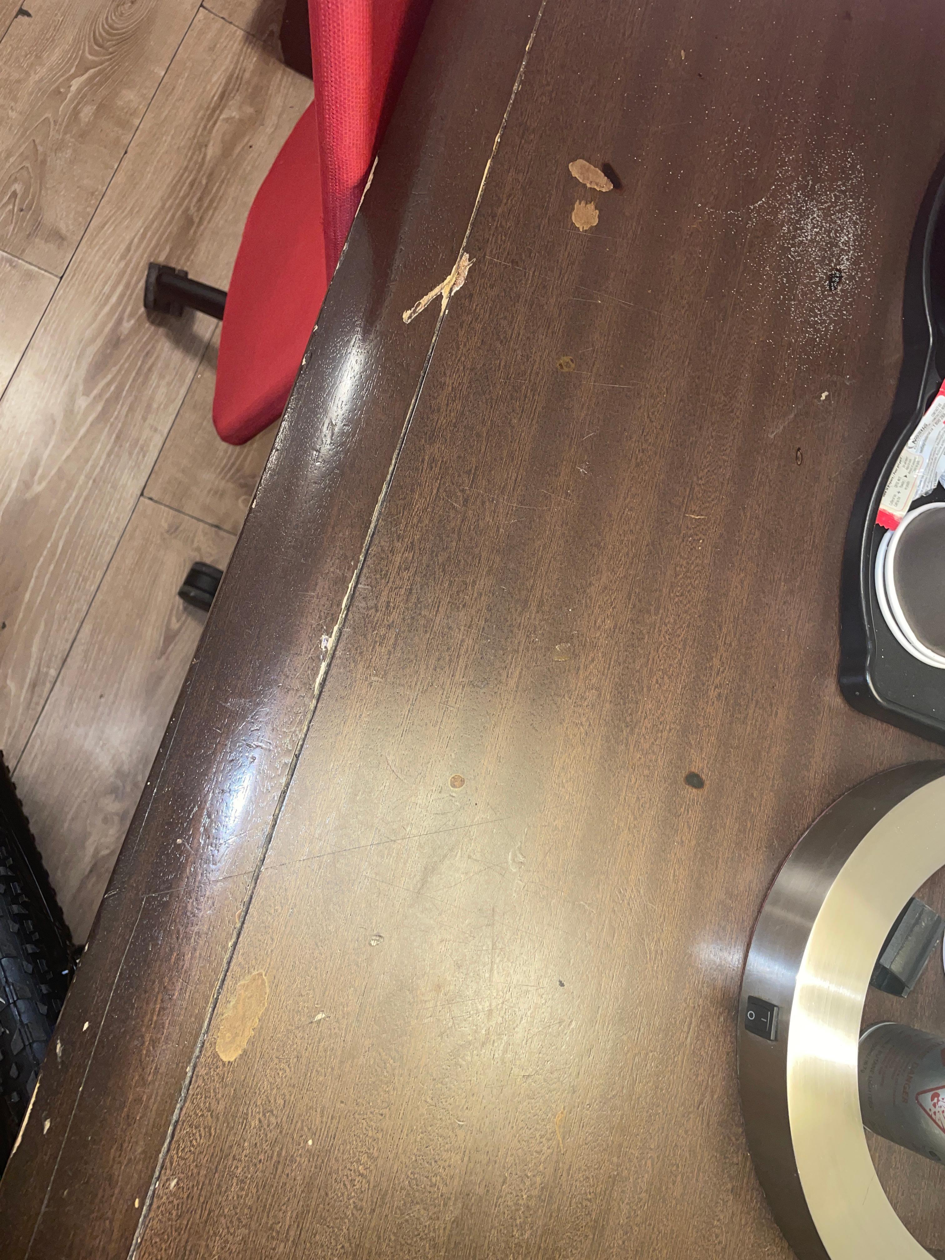 All
Wood furniture chipped in rough shape.