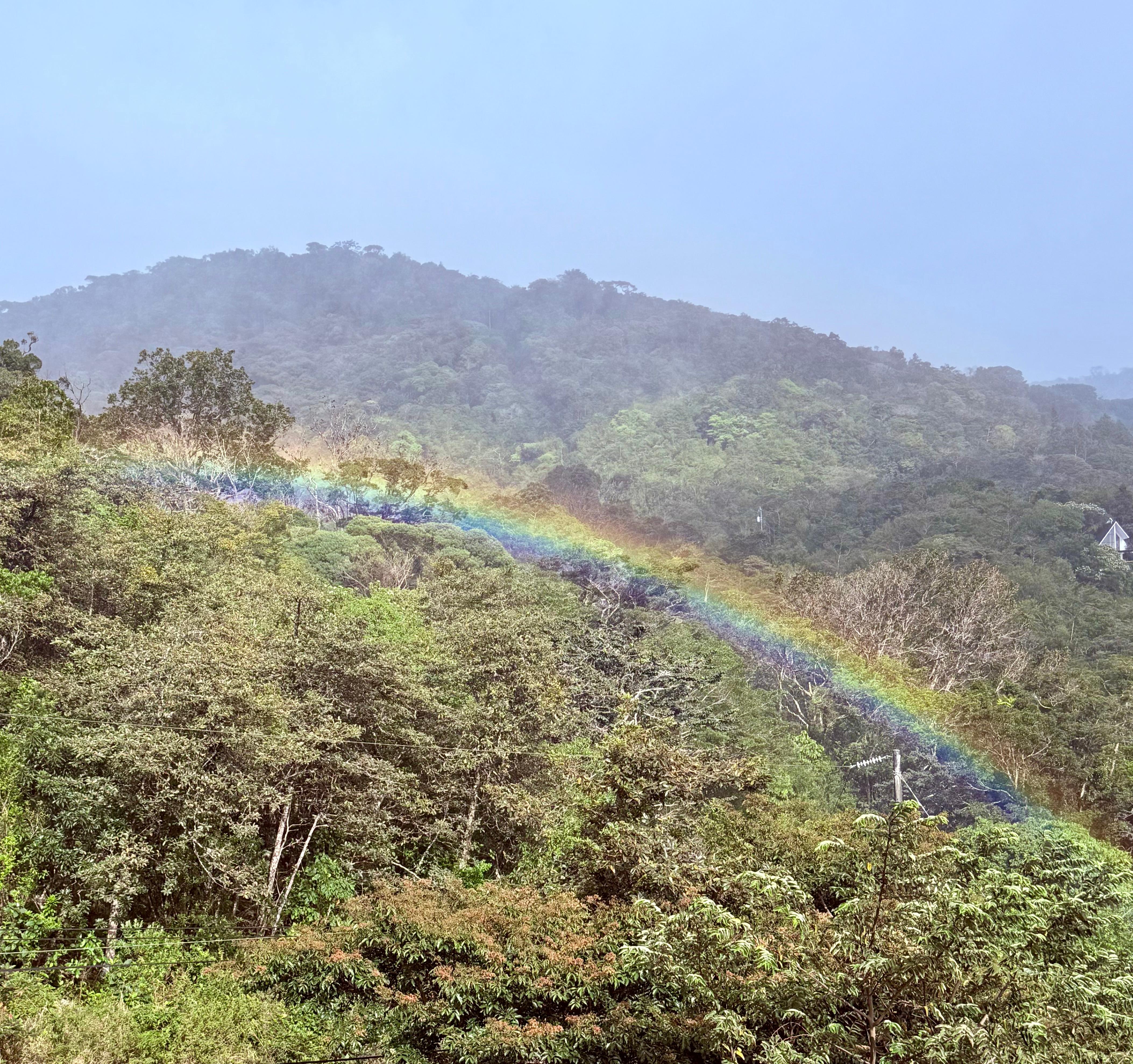 Rainbow right outside the suite