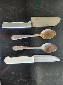 Los cubiertos de la cocina