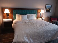 Comfortable king size bed.