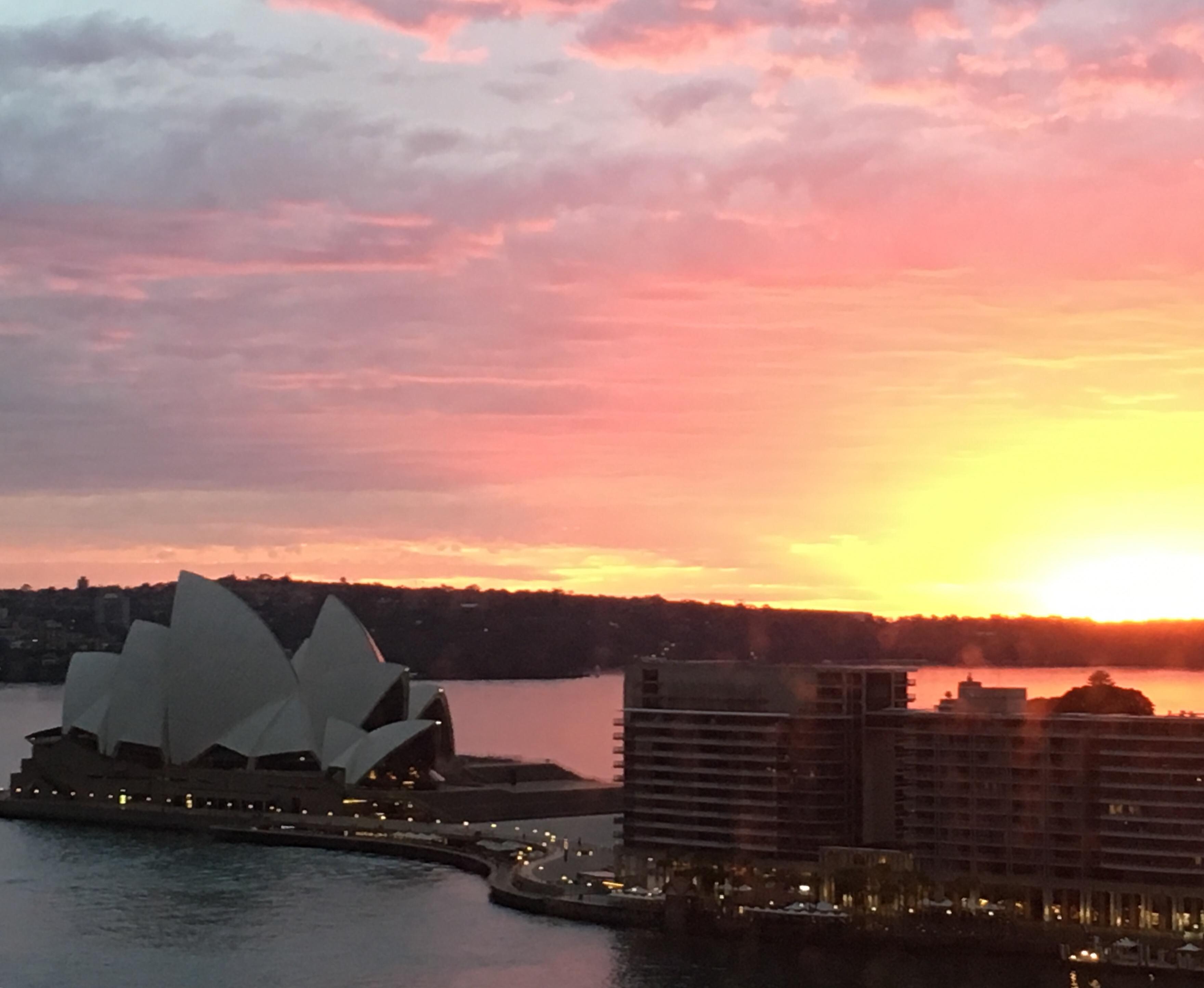 Sunrise view from the room
