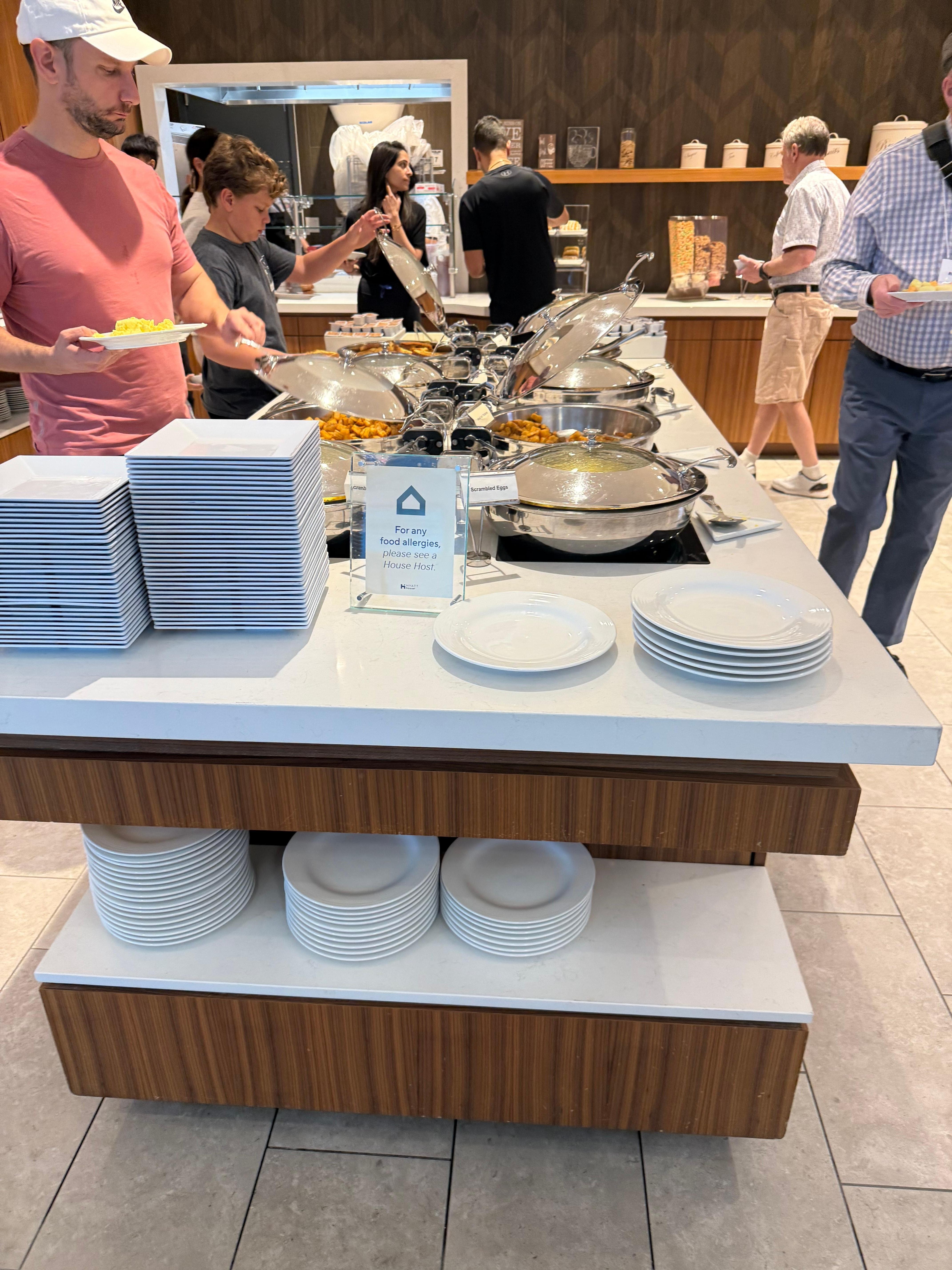 This is the buffet at breakfast every morning