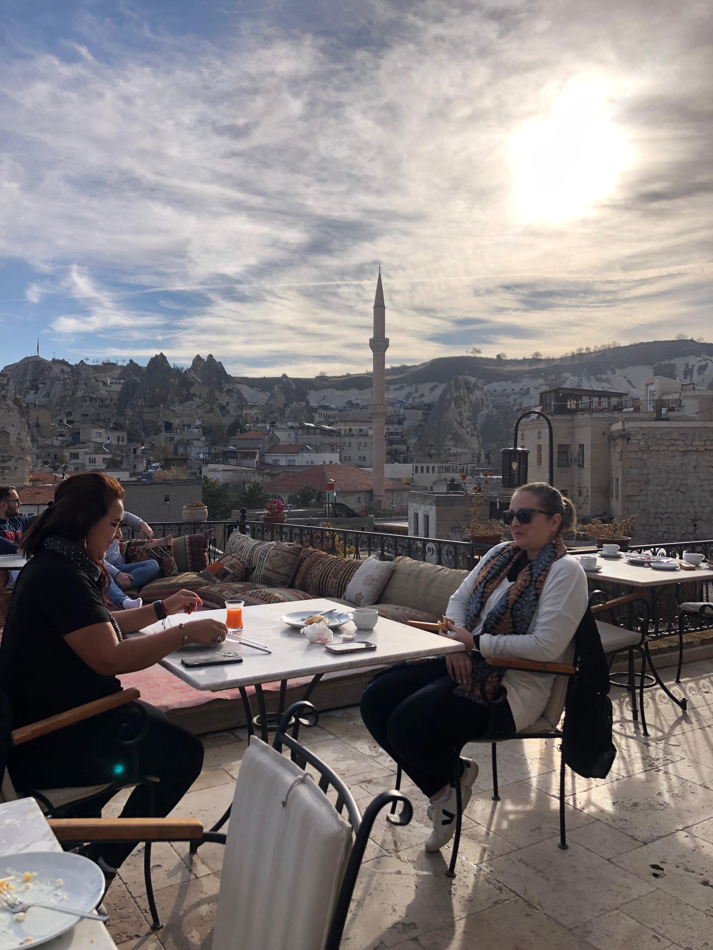 Desayuno en la 1ra. terraza