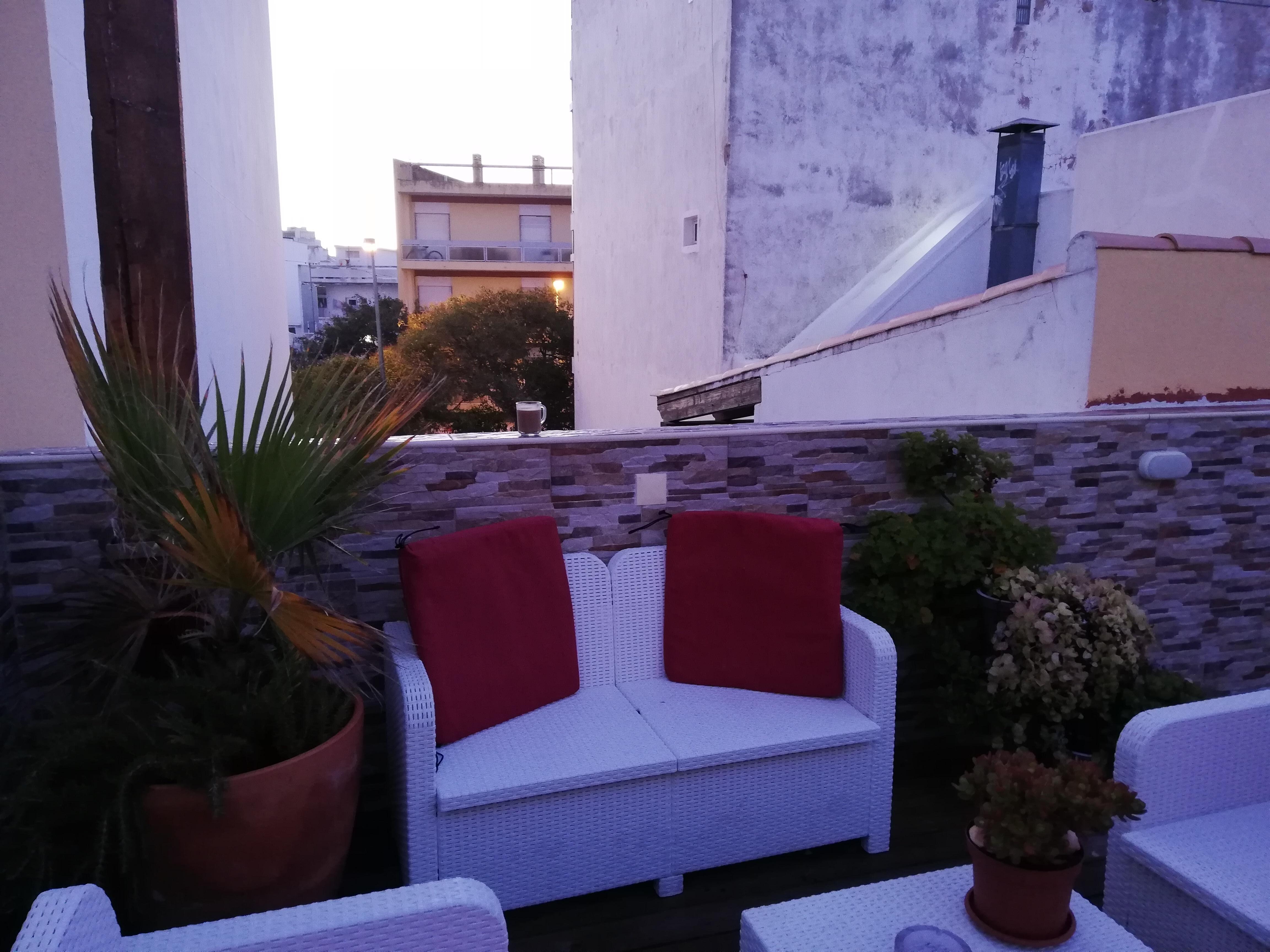 Dejlig fælles tagterrasse