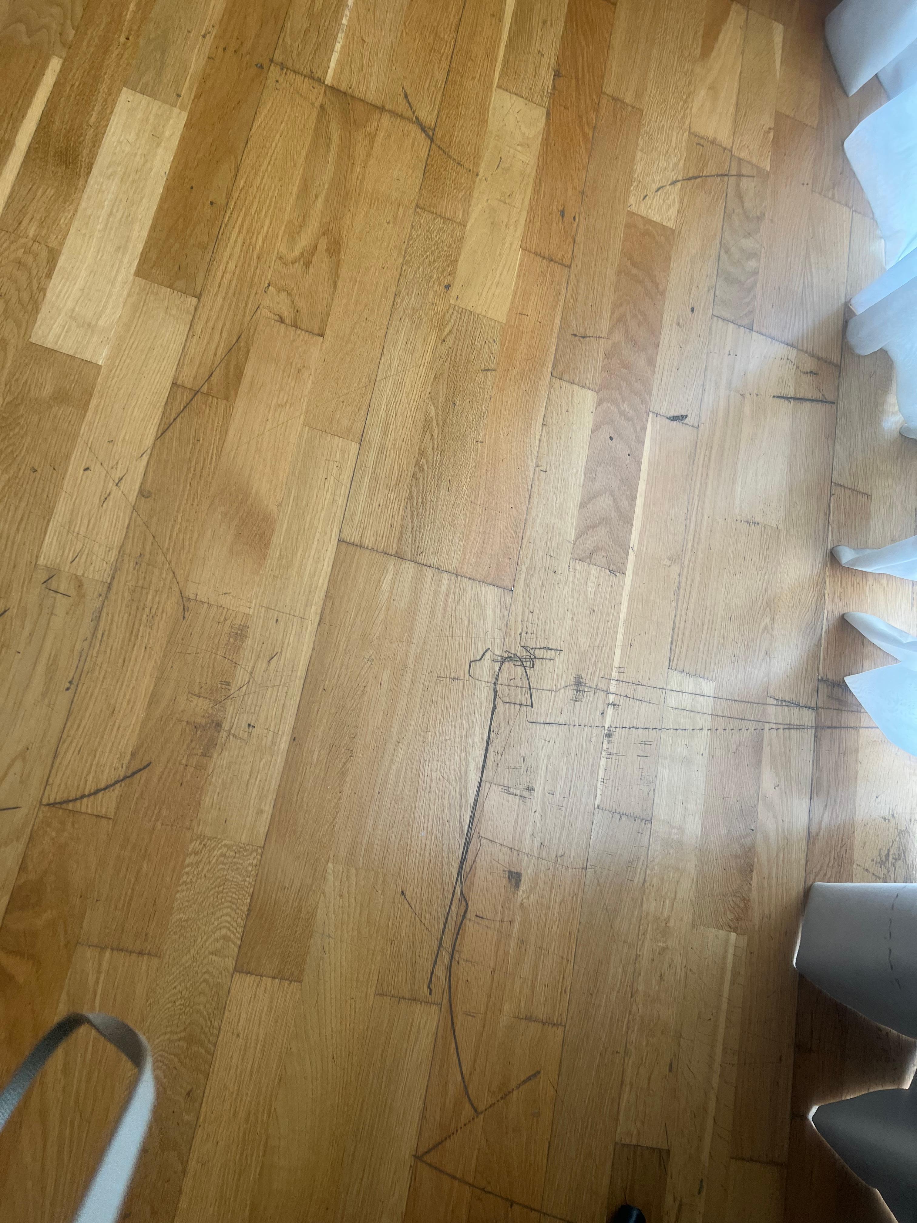 Condition of the floor in what is described by hotels.com as a 5 star resort. 