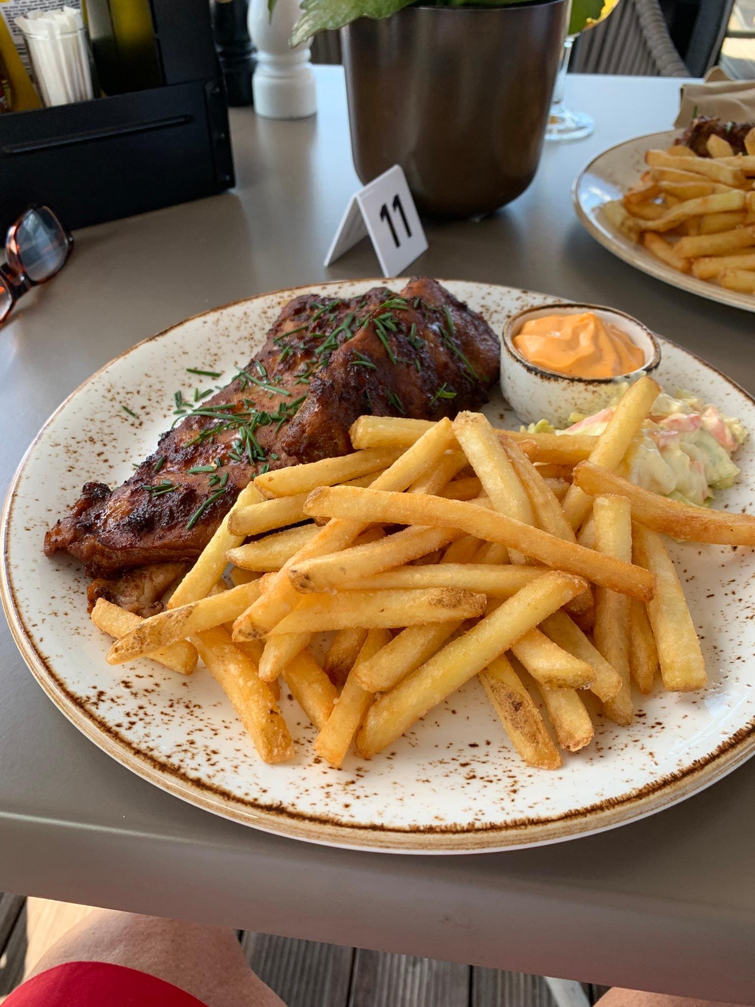 Middag i 8. etasje. Nydelig mat.