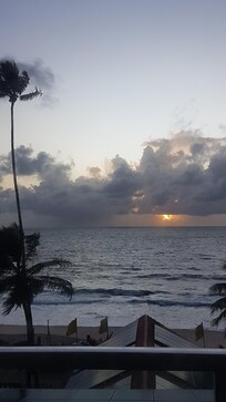 Nascer do sol visto da varanda