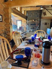 Breakfast table and family room
