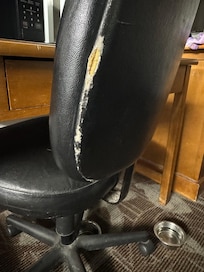 dust layer in the chair joint