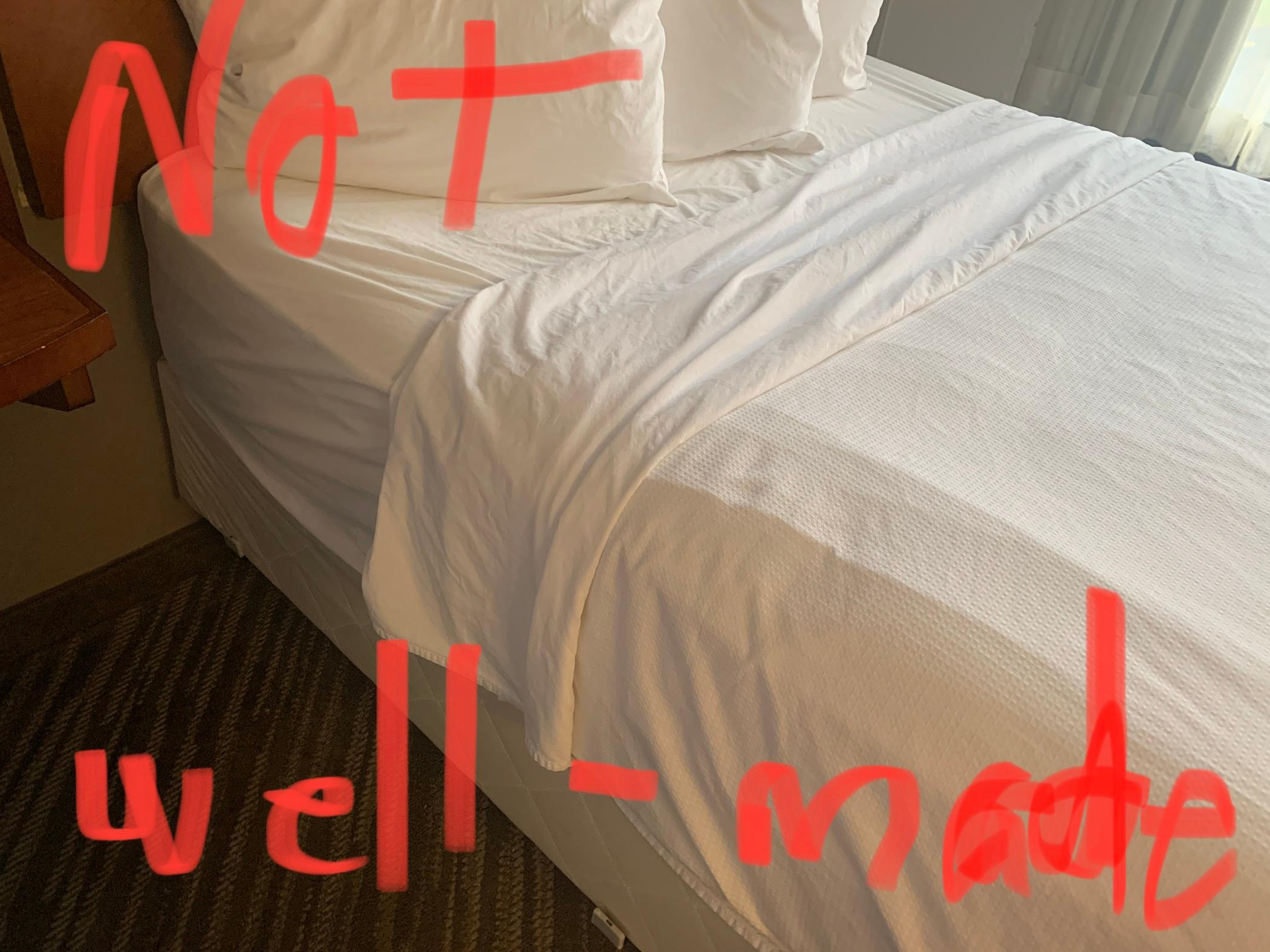 Beds looked awful 