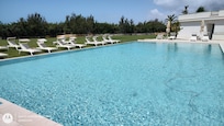 The pool is huge and spectacularly clean.