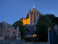 Mont saint michel by night