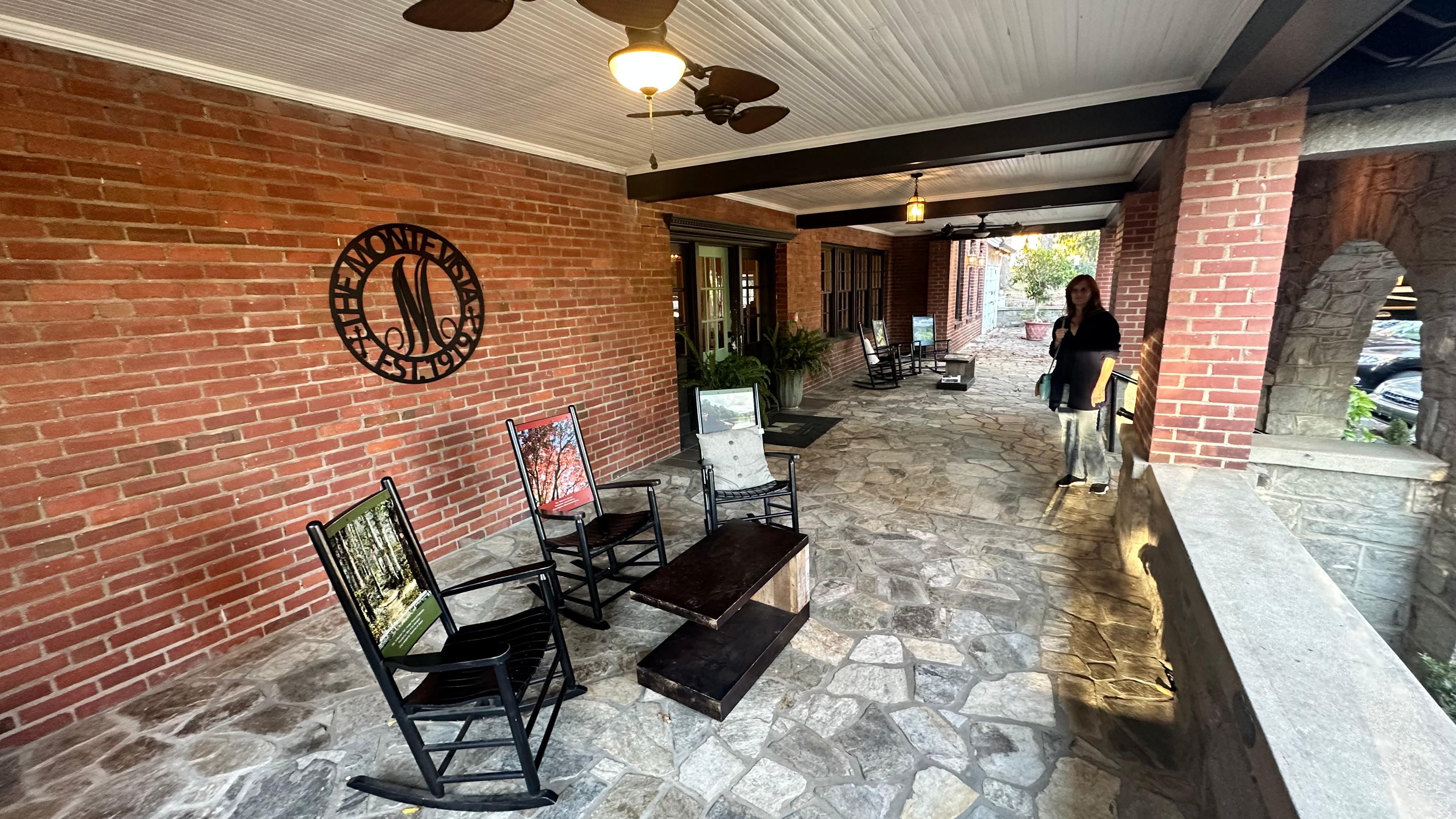 This hotel is rocking the porch 