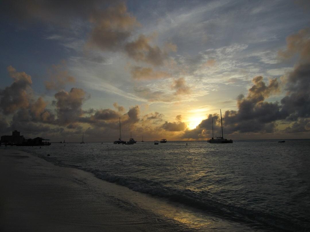 Sunset on the beach