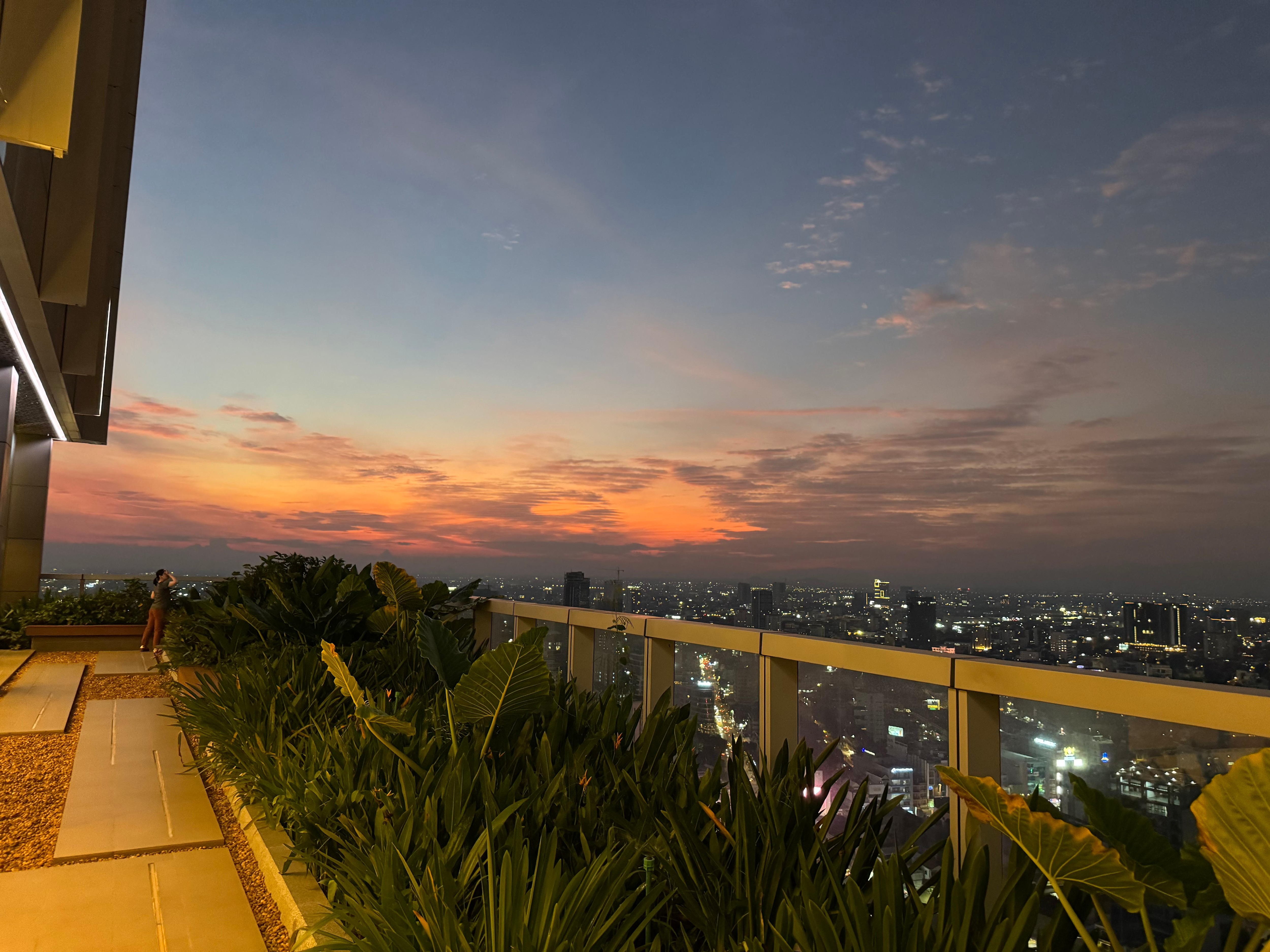 View from the smoking area on 28th floor