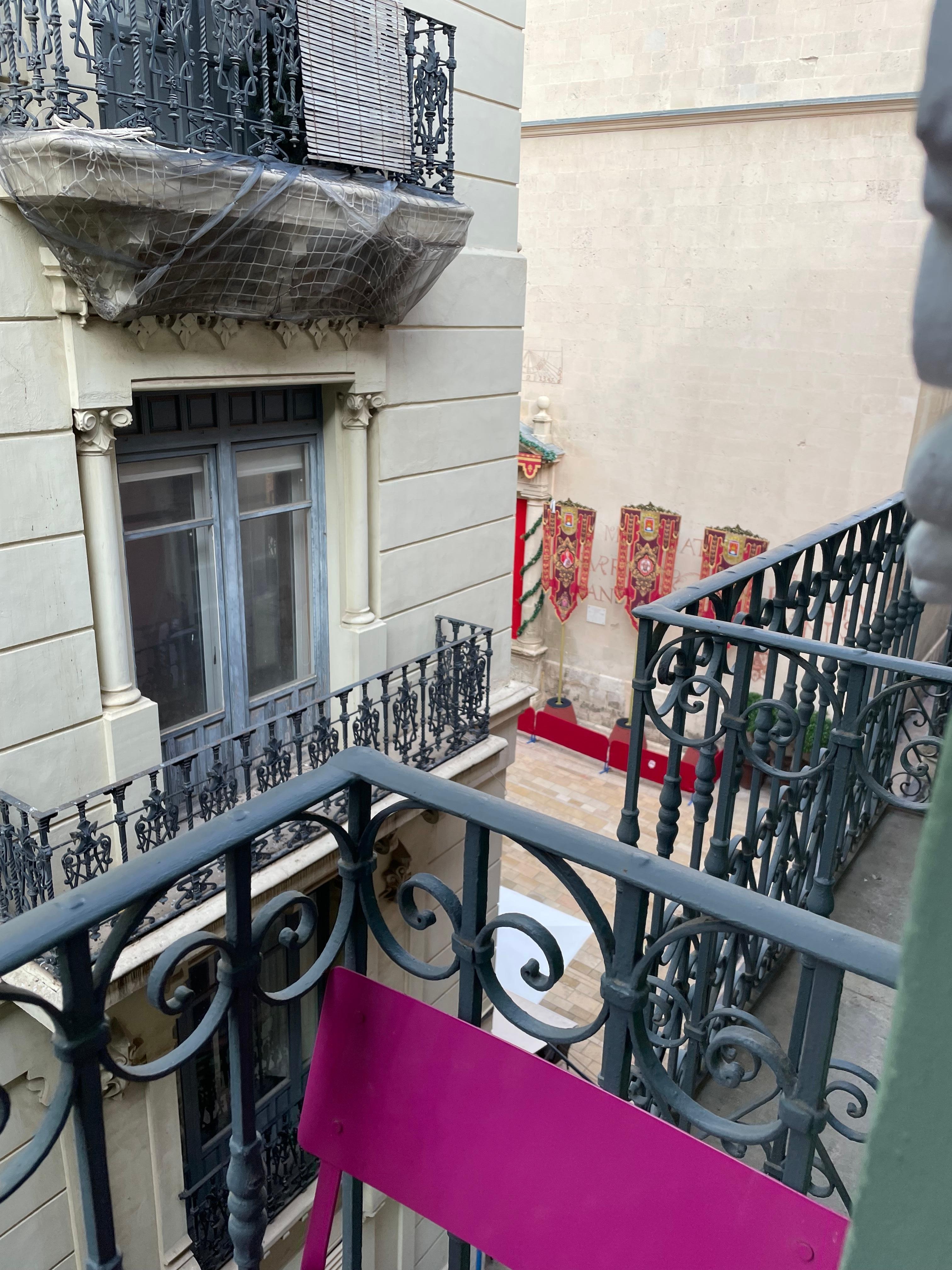 View from one of the two balconies