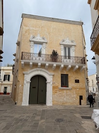 Main entrance view at the top of the main street of the old quarter of Galipoli