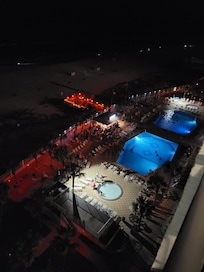 Night time view.