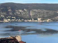 View of Forte Mar with flag from room
