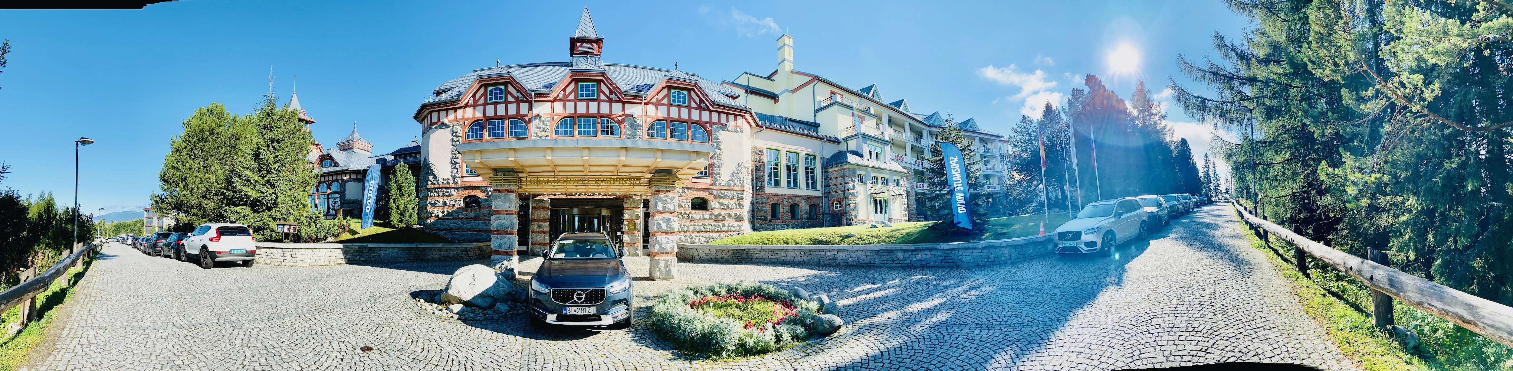 Hotel front view Panoramic