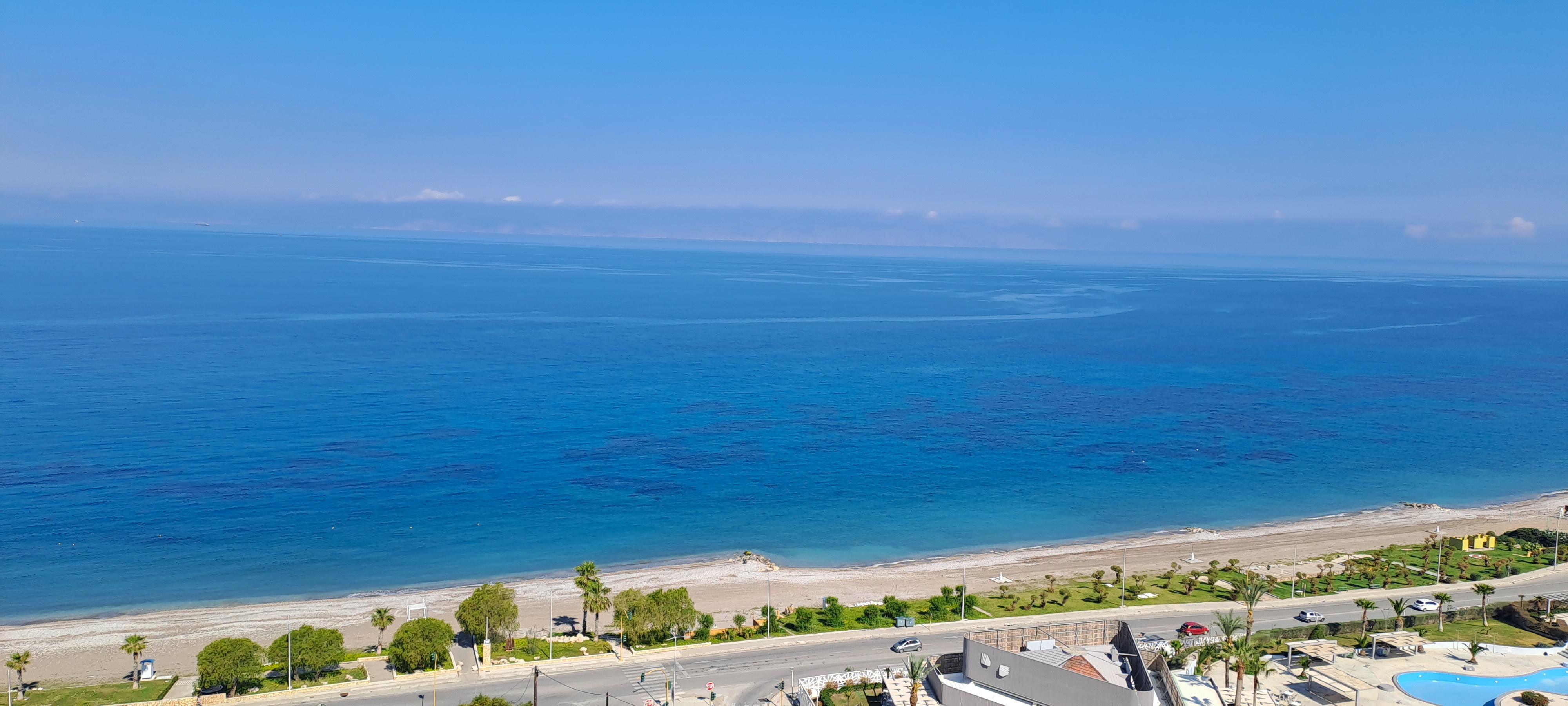 Sea view from our balcony. 