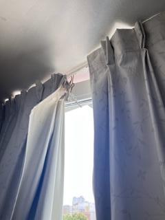 Broken curtain