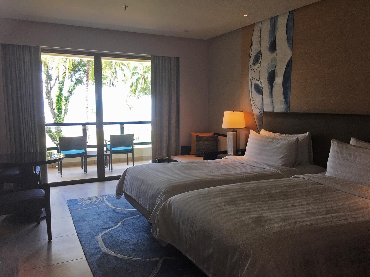 Rom med havutsikt, i Tanjung-bygget.