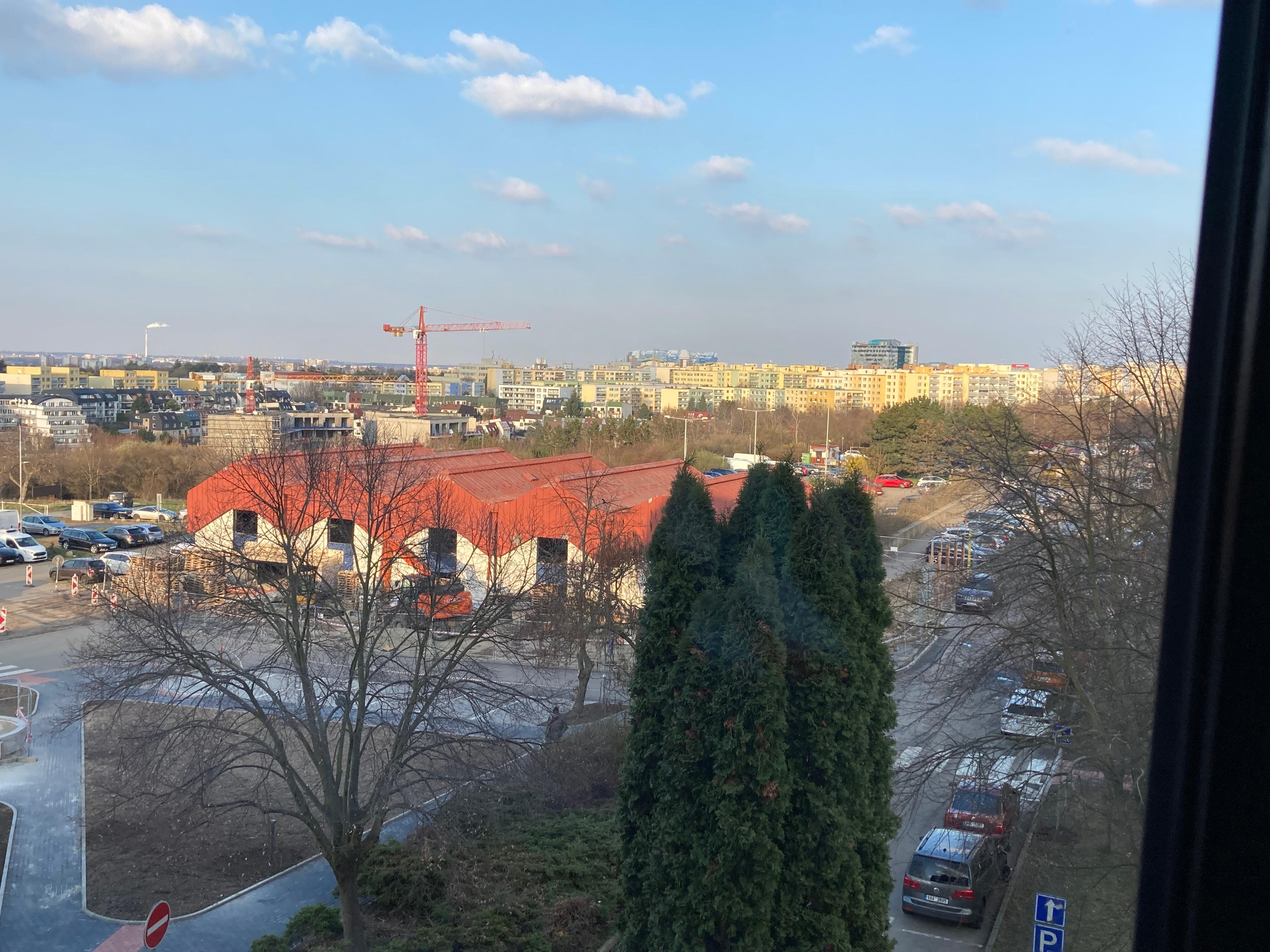 Uitzicht kamer derde etage 