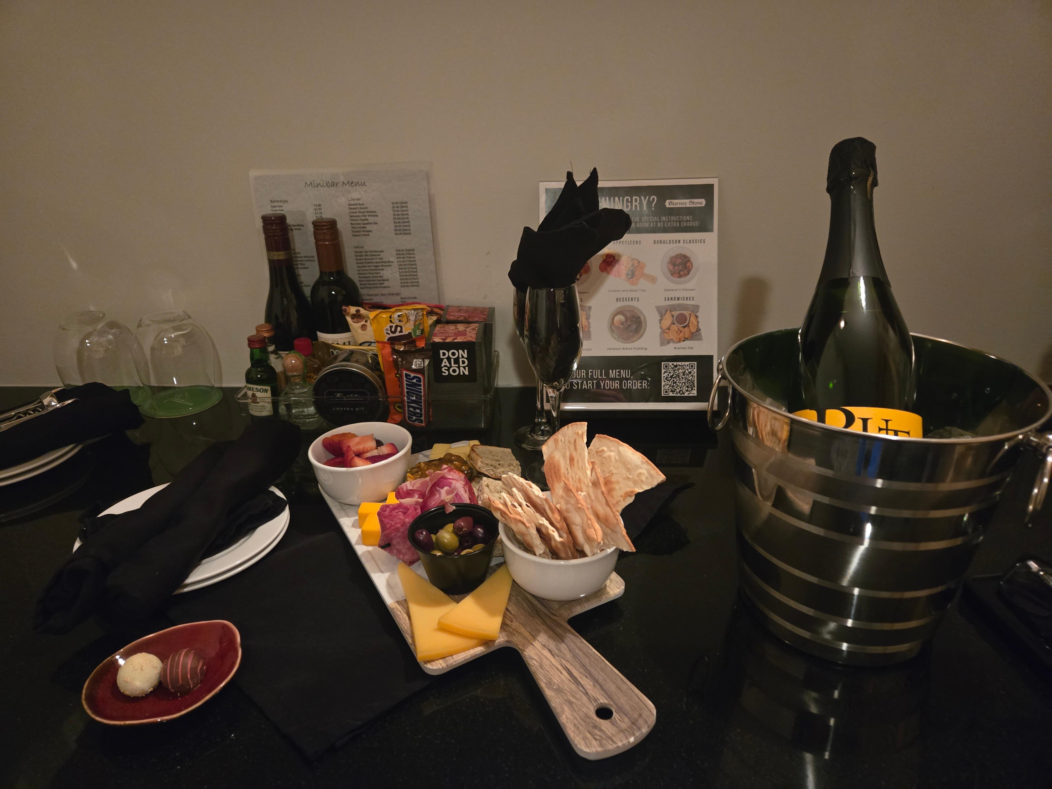 Wine and cheese package