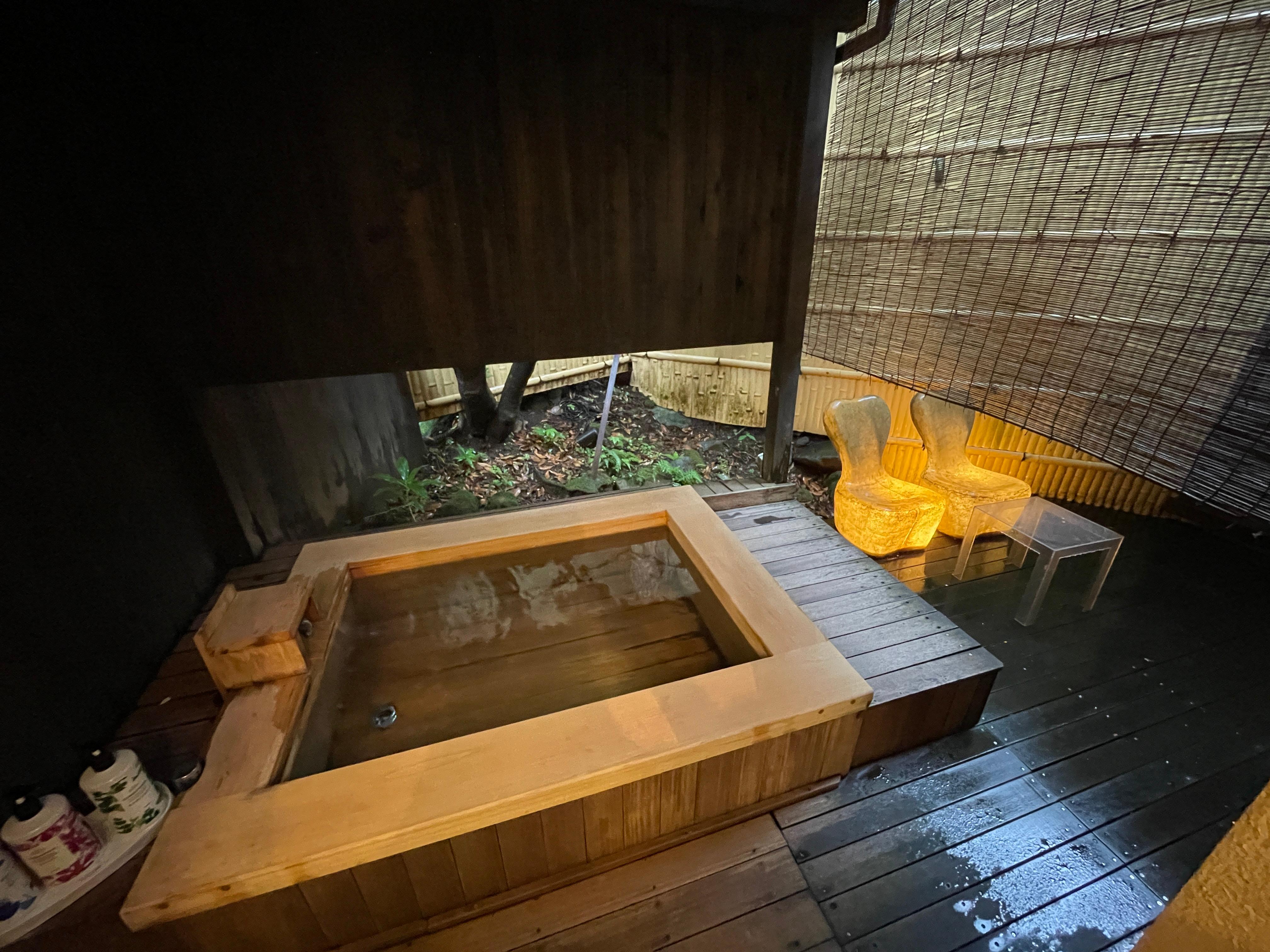 Private patio and onsen