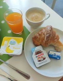 Fresh croissants brought for us each morning.