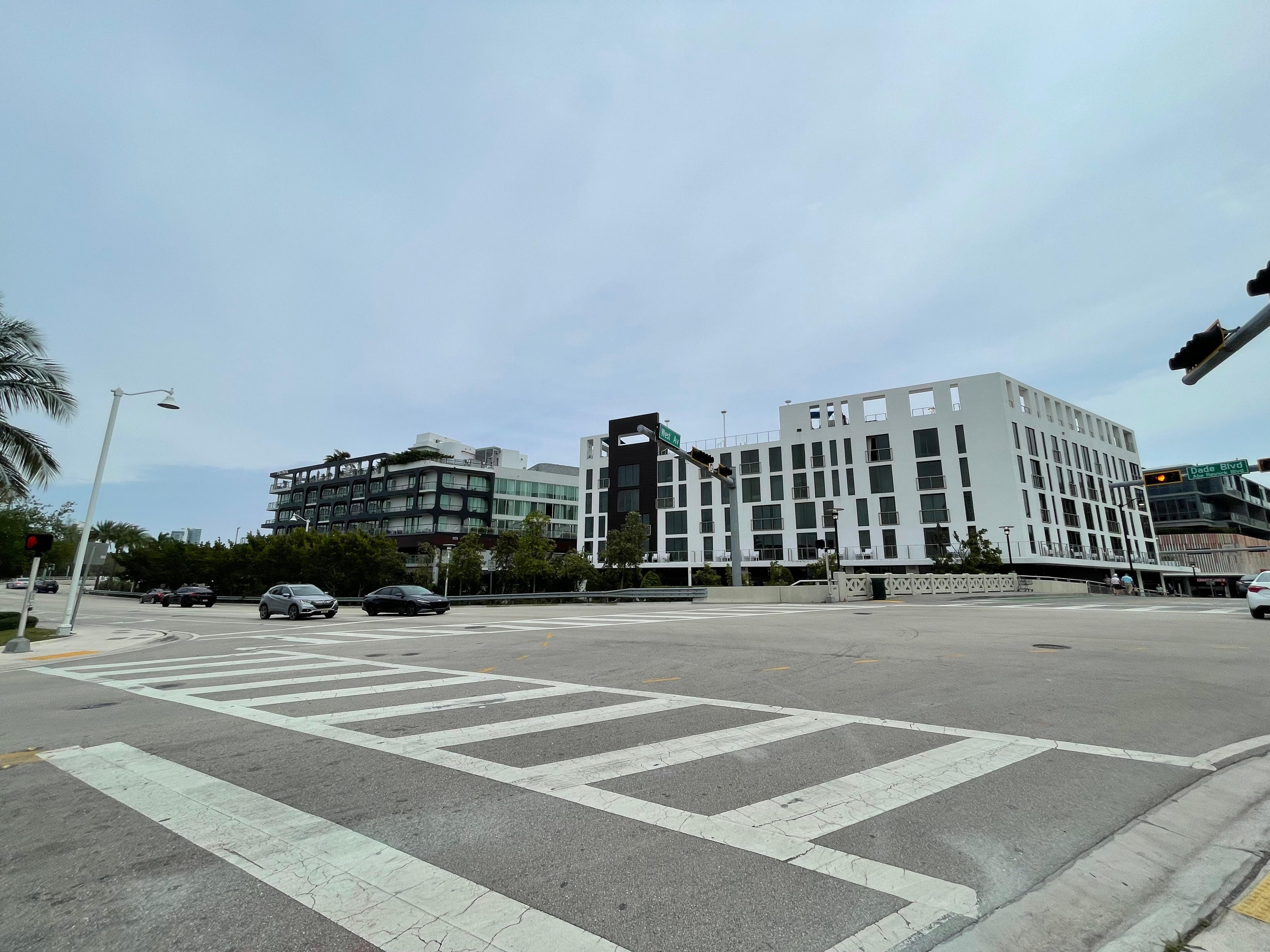 View from across the road on West and Dade avenues