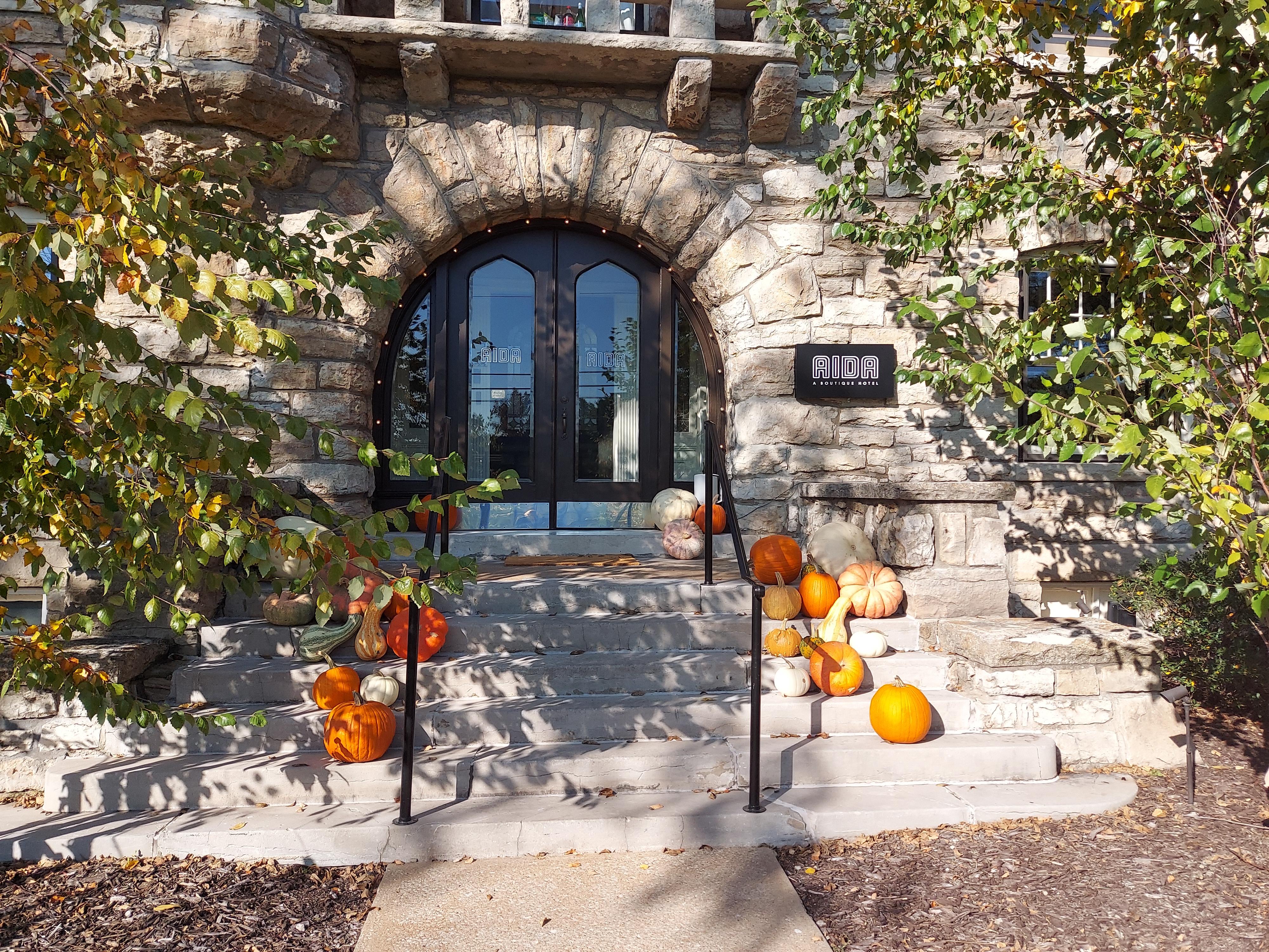 Warm welcoming front entrance